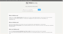 Desktop Screenshot of hidebox.org