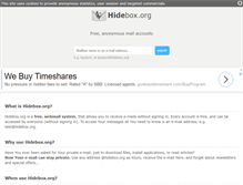 Tablet Screenshot of hidebox.org